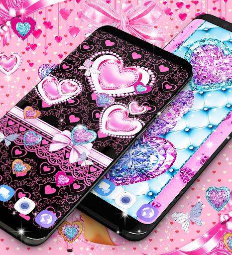 Girly pink live wallpapers - عکس برنامه موبایلی اندروید