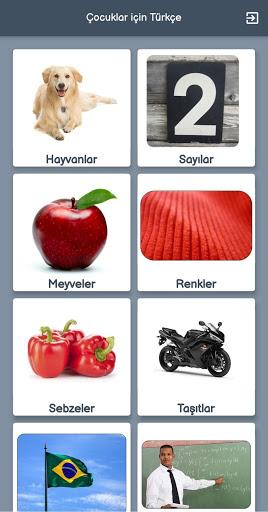 Turkish for Kids - Image screenshot of android app