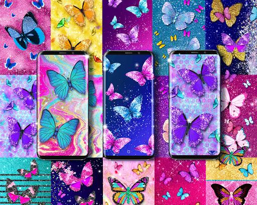Glitter butterfly wallpapers - Image screenshot of android app