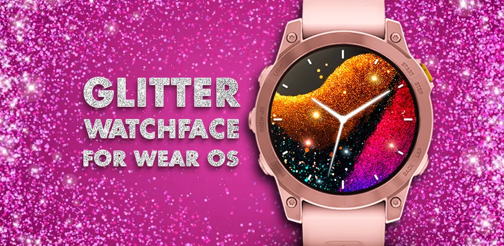 Glitter Watchfaces for Wear OS - Image screenshot of android app