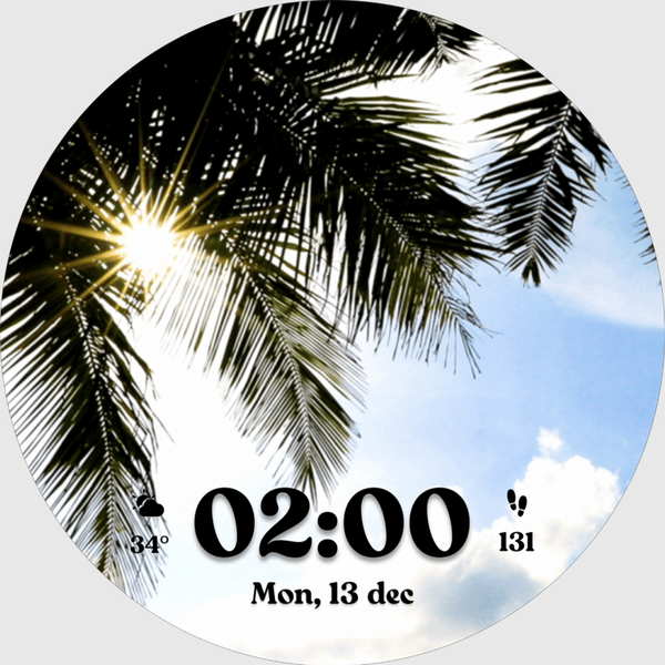 Glowing Sunlight Watch Faces - Image screenshot of android app