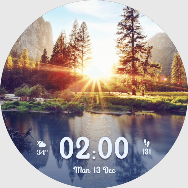 Glowing Sunlight Watch Faces - Image screenshot of android app