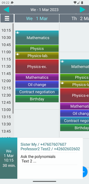 Calendar - Image screenshot of android app