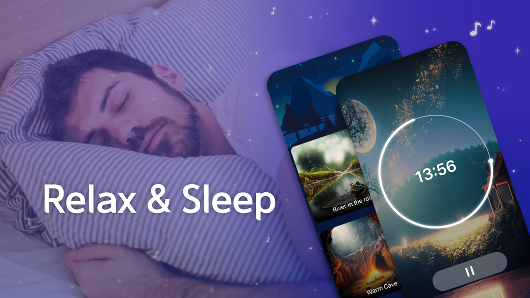 Sleep Sounds - Relax and Sleep - عکس برنامه موبایلی اندروید