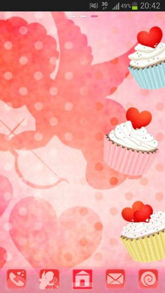 Cupcake Theme GO Launcher EX - عکس برنامه موبایلی اندروید