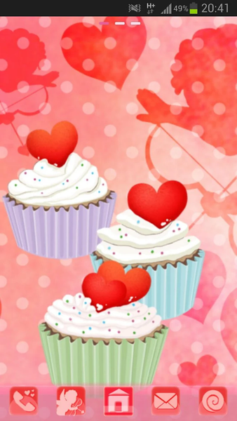 Cupcake Theme GO Launcher EX - عکس برنامه موبایلی اندروید