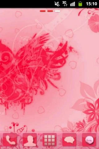 Theme Love Heart GO Launcher - عکس برنامه موبایلی اندروید