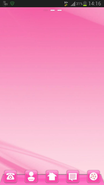 Pink Style GO Launcher - Image screenshot of android app