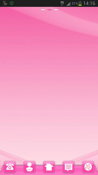 Pink Style GO Launcher - Image screenshot of android app