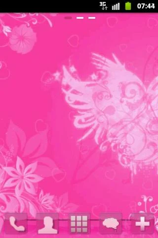 Hearts Pink Theme GO Launcher - عکس برنامه موبایلی اندروید