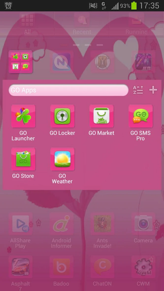 Theme valentine GO Launcher EX - عکس برنامه موبایلی اندروید