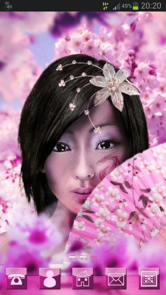 Japan Girl GO Launcher Theme - Image screenshot of android app