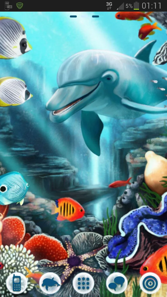 Sea Fish Theme GO Launcher - Image screenshot of android app