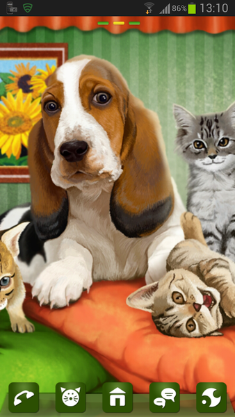 Theme Dog Cats GO Launcher EX - Image screenshot of android app