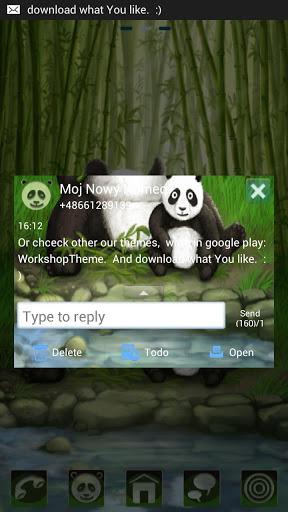 Panda Theme GO SMS Pro - عکس برنامه موبایلی اندروید