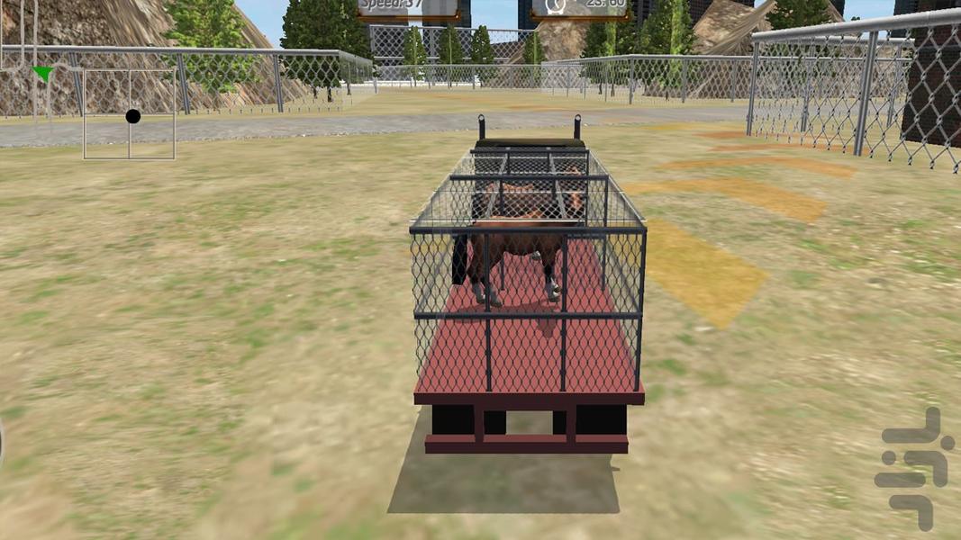 بازی کامیون حمل حیوانات - Gameplay image of android game