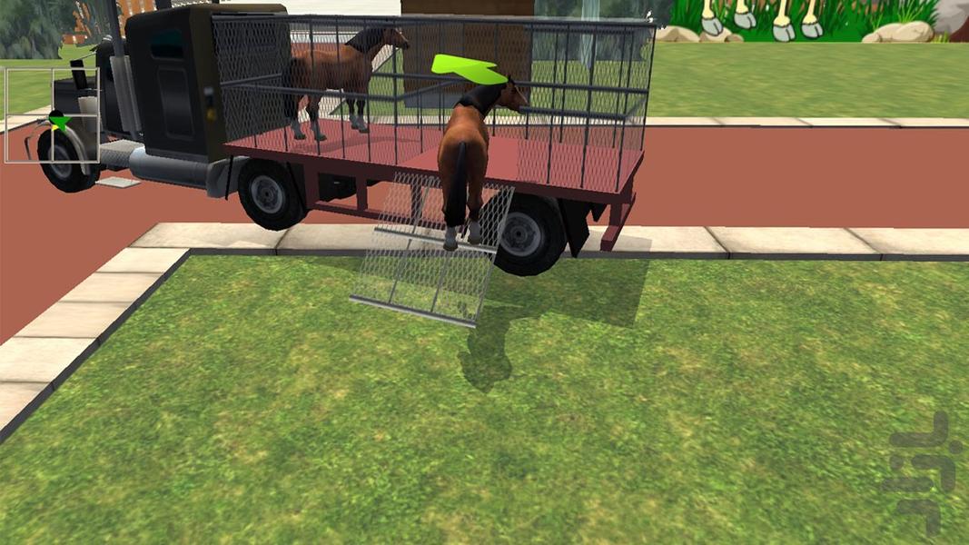 بازی کامیون حمل حیوانات - Gameplay image of android game