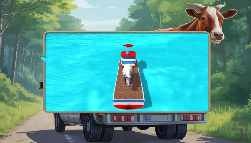 بازی جدید کامیون حمل حیوانات - عکس بازی موبایلی اندروید