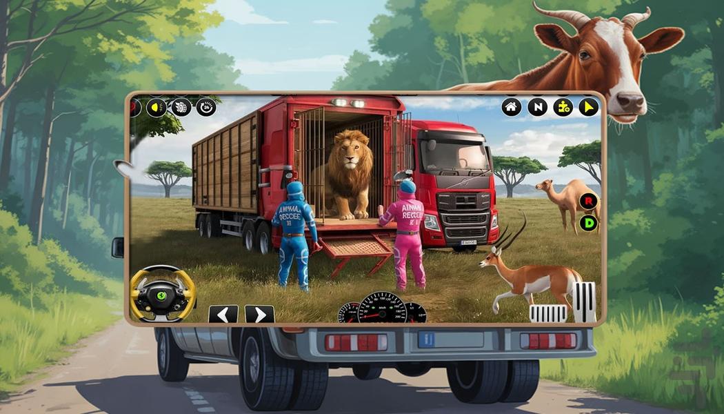 بازی جدید کامیون حمل حیوانات - عکس بازی موبایلی اندروید