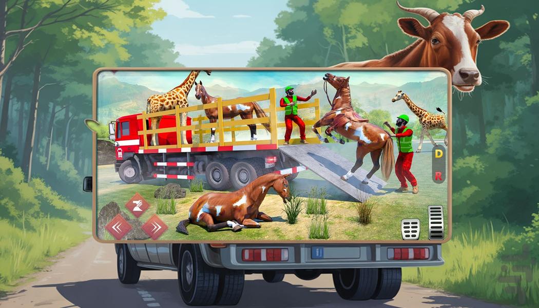 بازی جدید کامیون حمل حیوانات - عکس بازی موبایلی اندروید