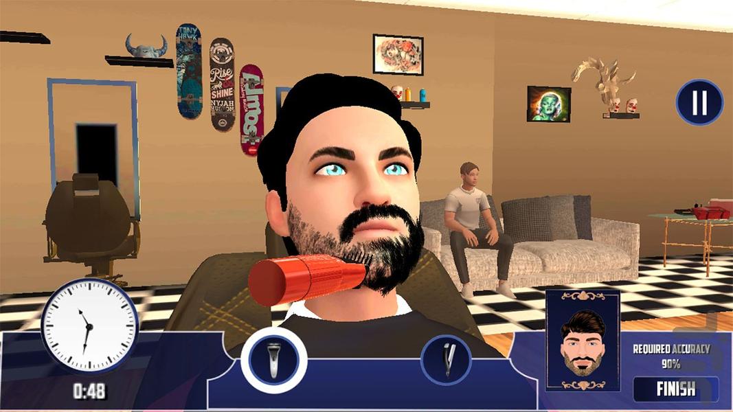 آرایشگاه مو پسرانه | بازی جدید - Gameplay image of android game