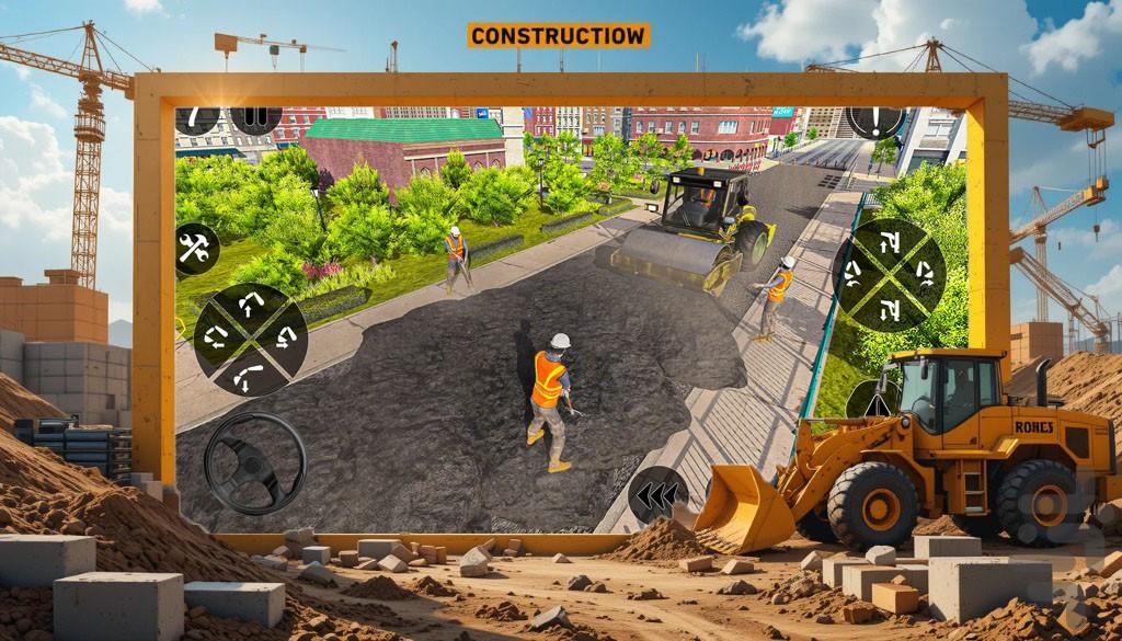 بازی بولدوزر سواری | ماشین سنگین - Gameplay image of android game