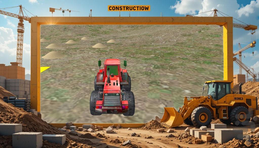 بازی بولدوزر سواری | ماشین سنگین - Gameplay image of android game