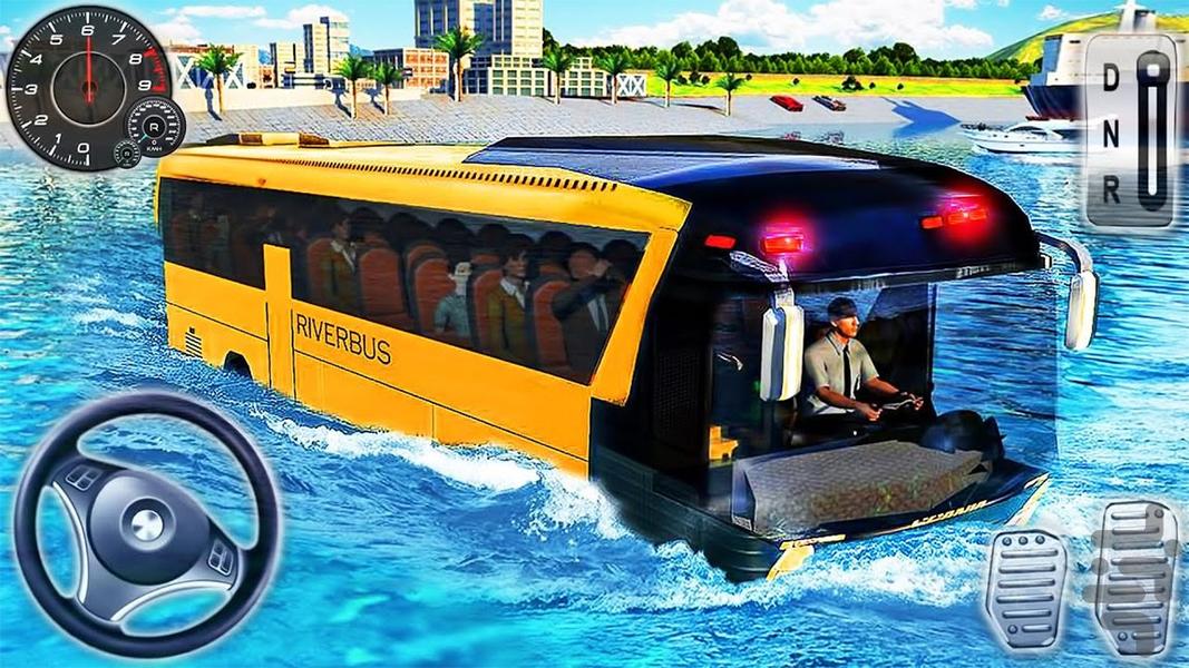 اتوبوس روی آب | اتوبوس مسافربری - عکس بازی موبایلی اندروید