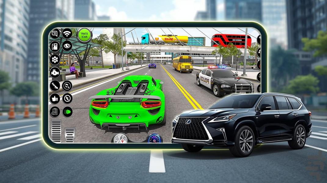 بازی ماشین سرعتی - Gameplay image of android game