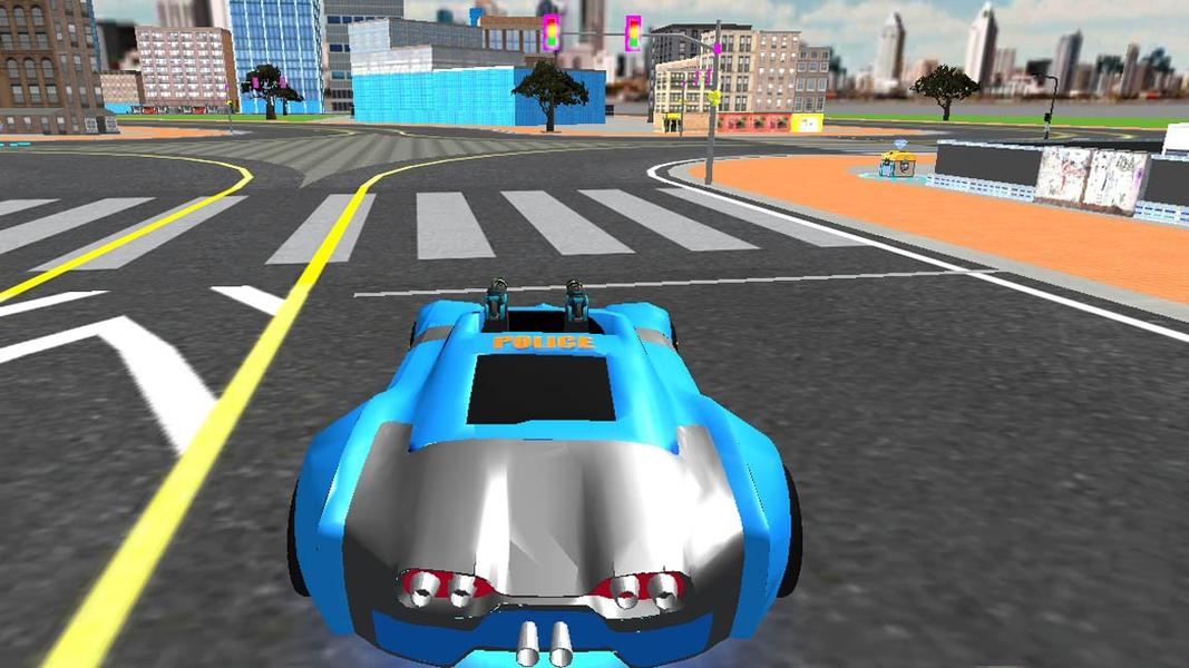 ماشین پلیس بچه گانه - Gameplay image of android game
