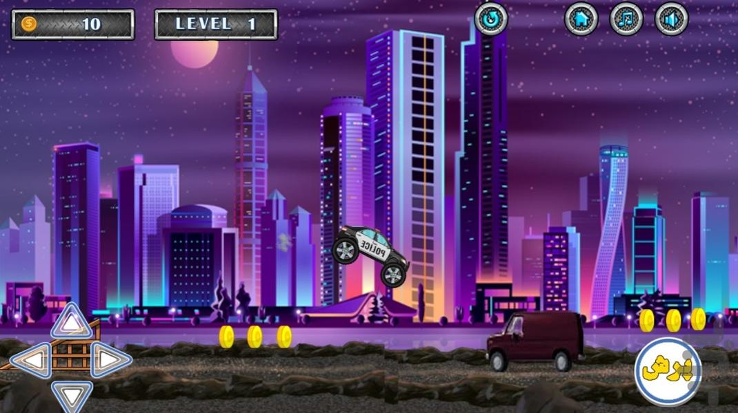 ماشین پلیس بچه گانه - Gameplay image of android game