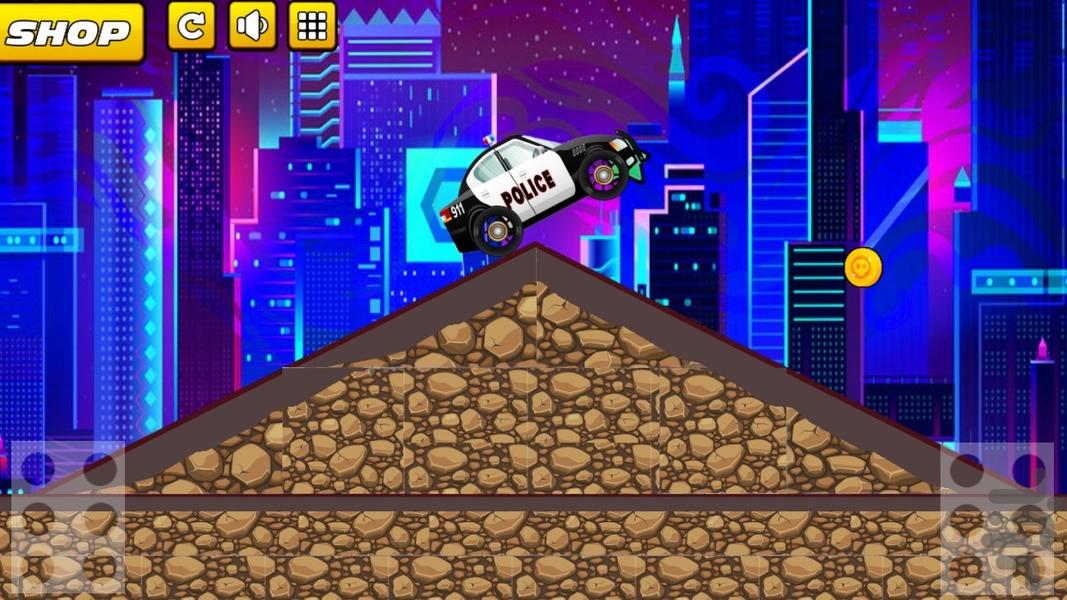 ماشین پلیس کودکانه - Gameplay image of android game