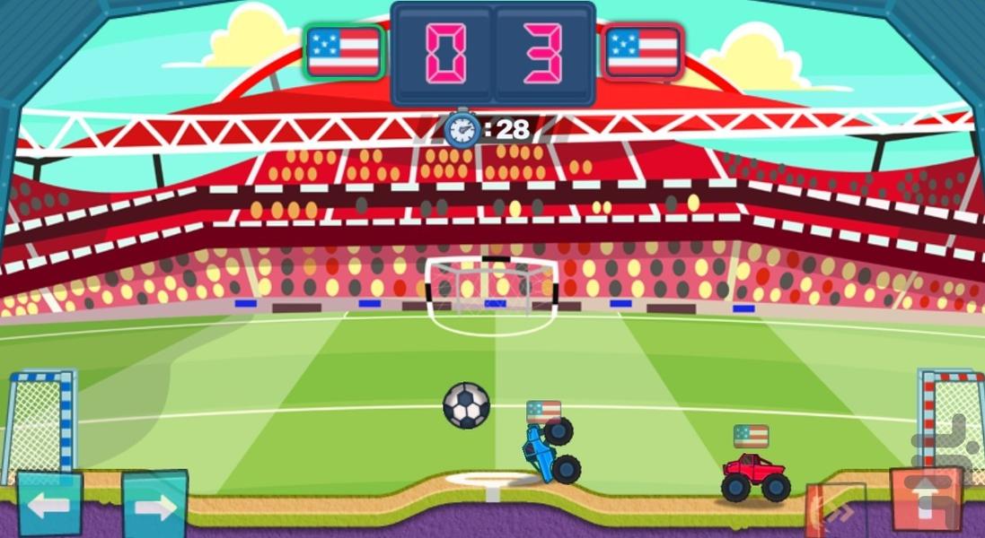 فوتبال ماشین ها - Gameplay image of android game
