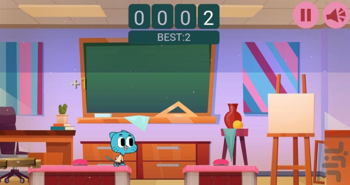 گربه قهرمان - Gameplay image of android game