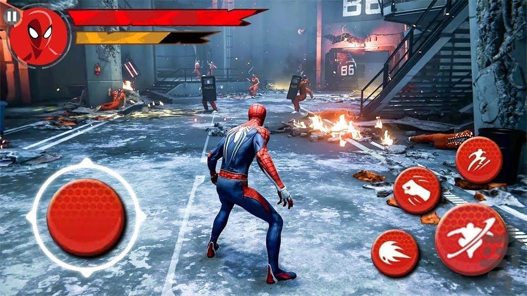 بازی مرد عنکبوتی | شورش در شهر - Gameplay image of android game