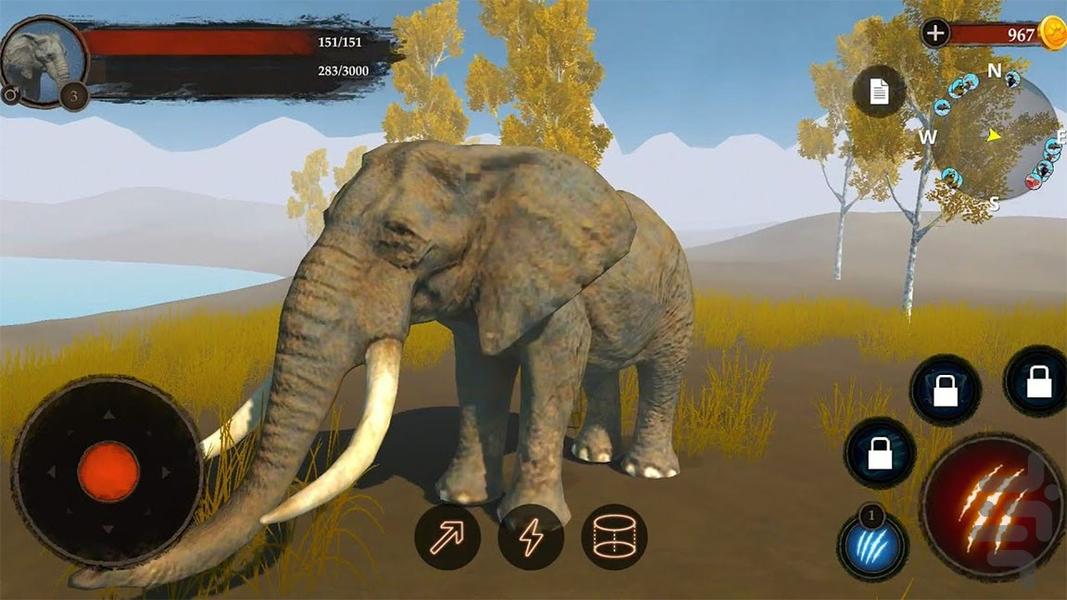 فیل سواری |  فیل بازی - Gameplay image of android game