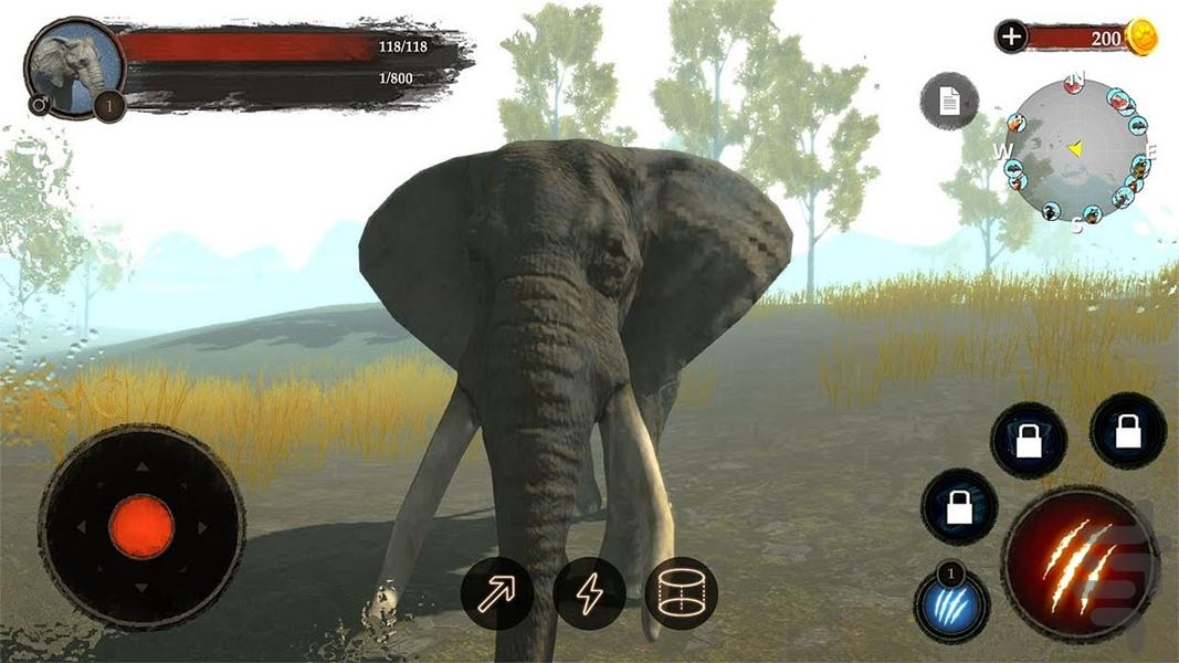 فیل سواری |  فیل بازی - Gameplay image of android game