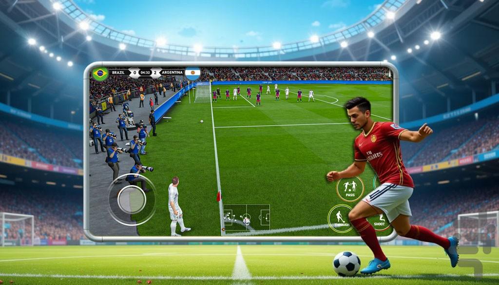 بازی فوتبال | جام جهانی - عکس بازی موبایلی اندروید