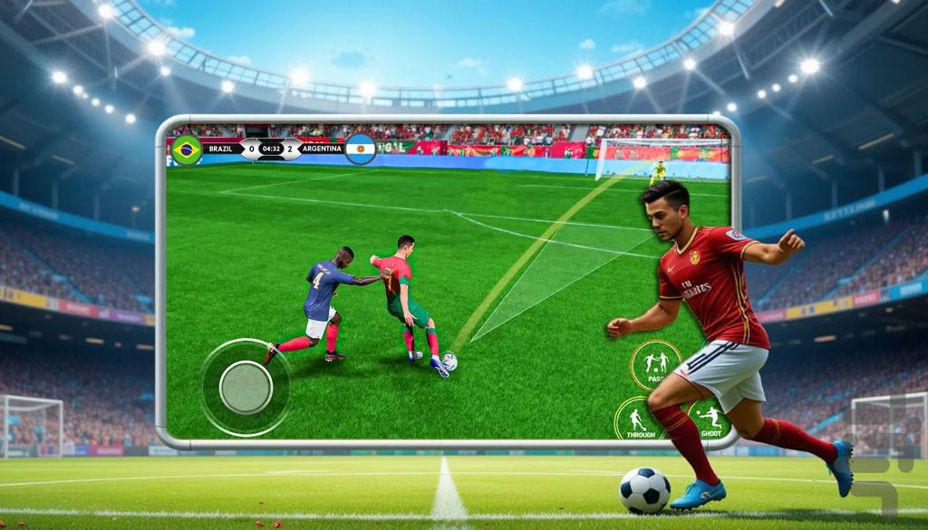 بازی فوتبال | جام جهانی - عکس بازی موبایلی اندروید