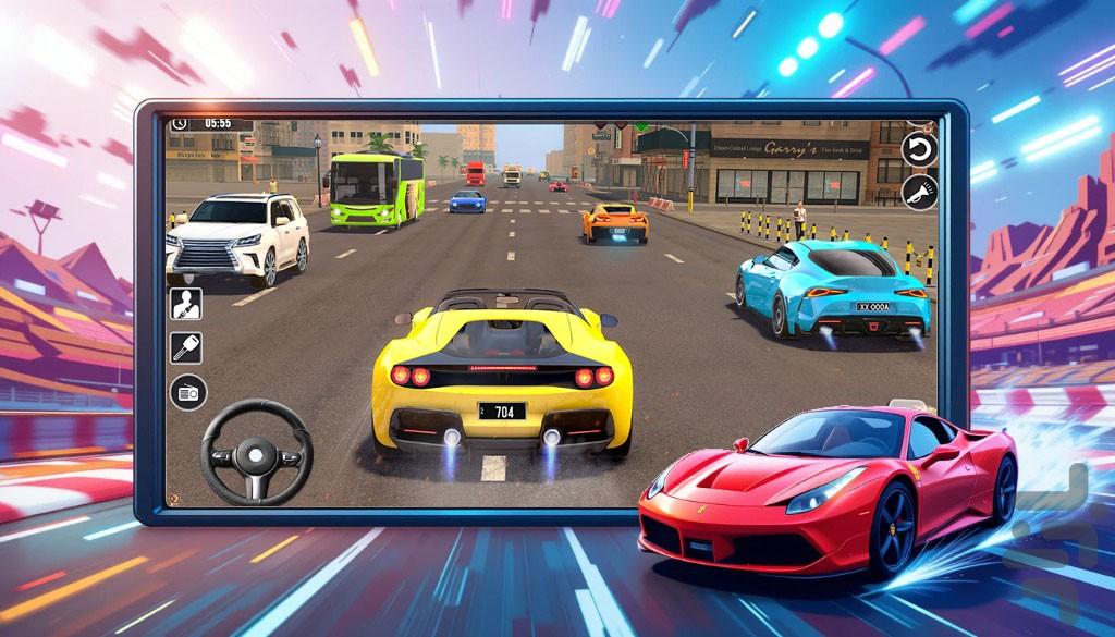 ماشین بازی مسابقه ای | جدید - عکس بازی موبایلی اندروید