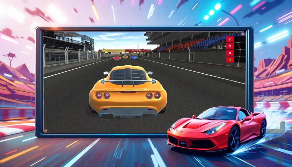 ماشین بازی مسابقه ای | جدید - عکس بازی موبایلی اندروید