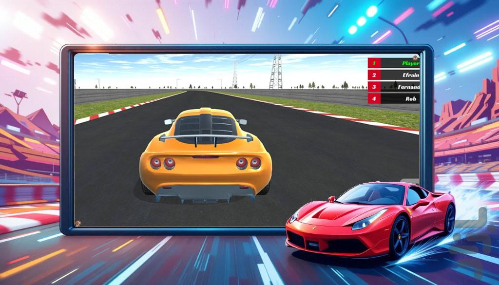 ماشین بازی مسابقه ای | جدید - عکس بازی موبایلی اندروید