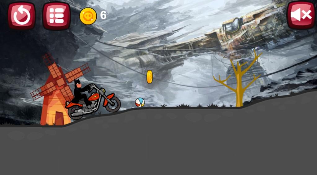 بازی موتور سواری بتمن - Gameplay image of android game