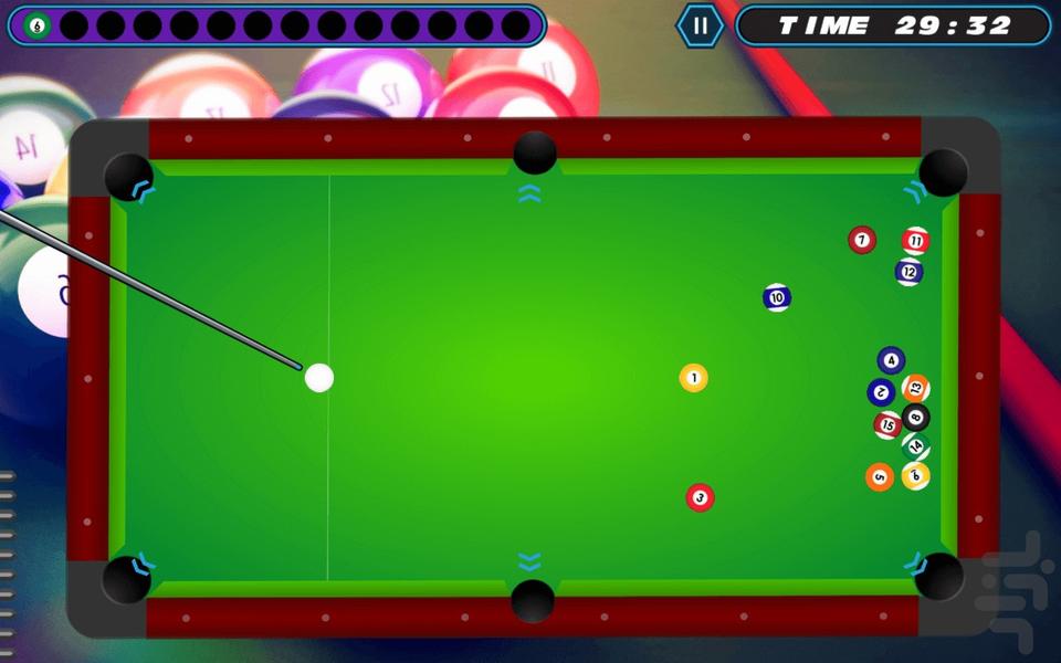 بیلیارد حرفه ای - Gameplay image of android game