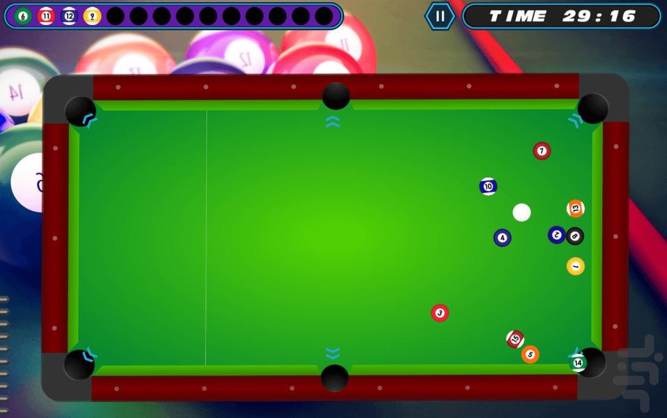 بیلیارد حرفه ای - Gameplay image of android game