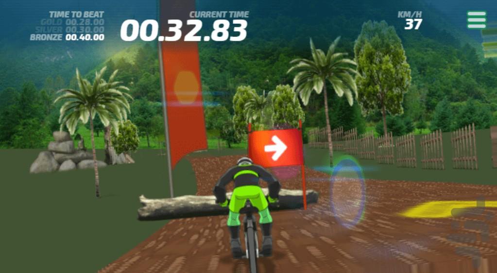 بازی دوچرخه مسابقه ای - Gameplay image of android game