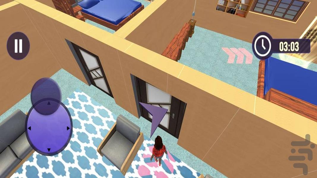 بازی دخترانه خونه داری - Gameplay image of android game