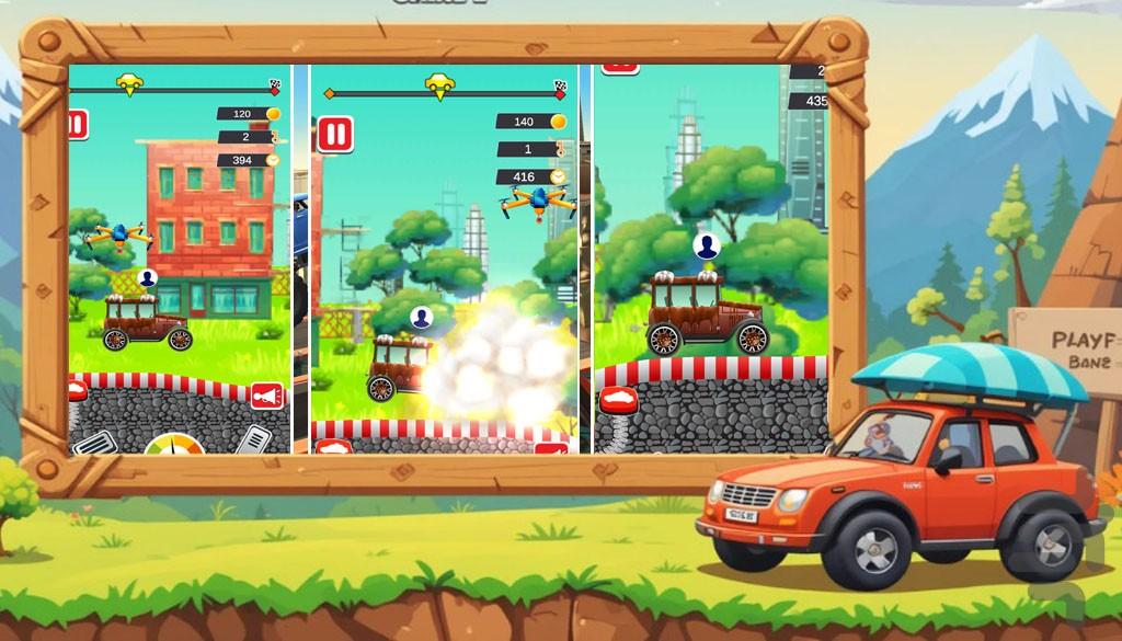 ماشین بازی کودکانه - عکس بازی موبایلی اندروید