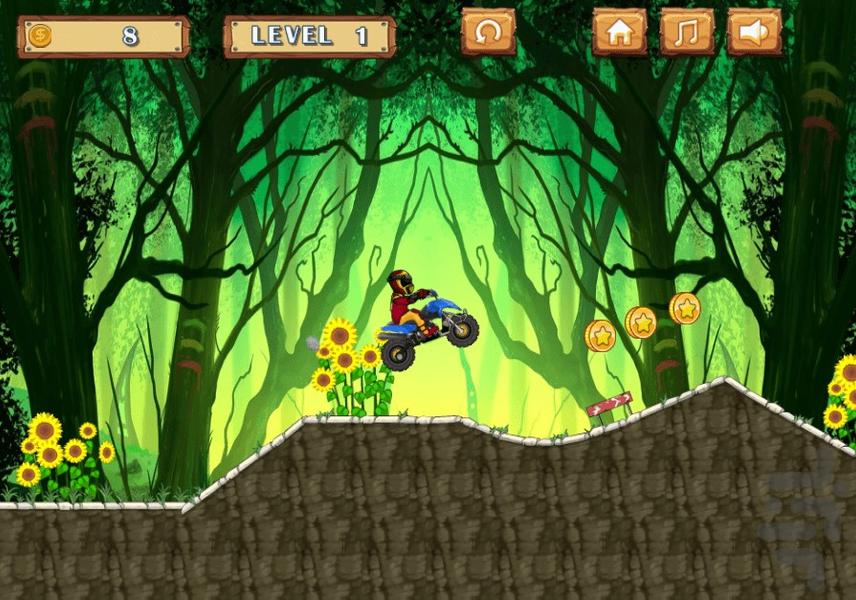 موتور بازی چهار چرخ - Gameplay image of android game