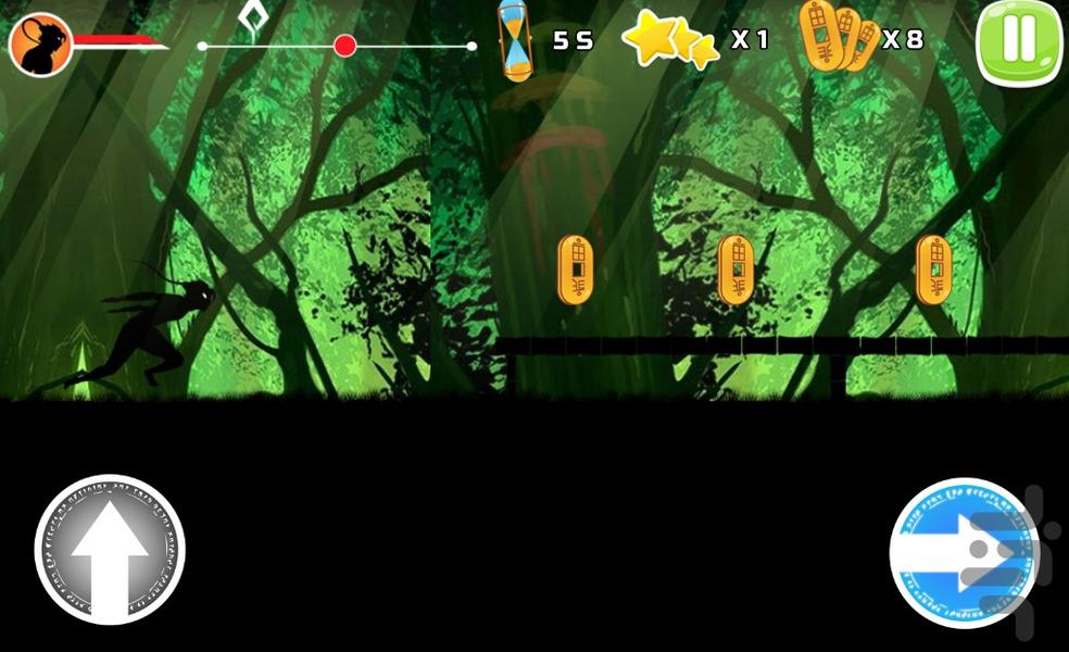 نینجا بازی - Gameplay image of android game